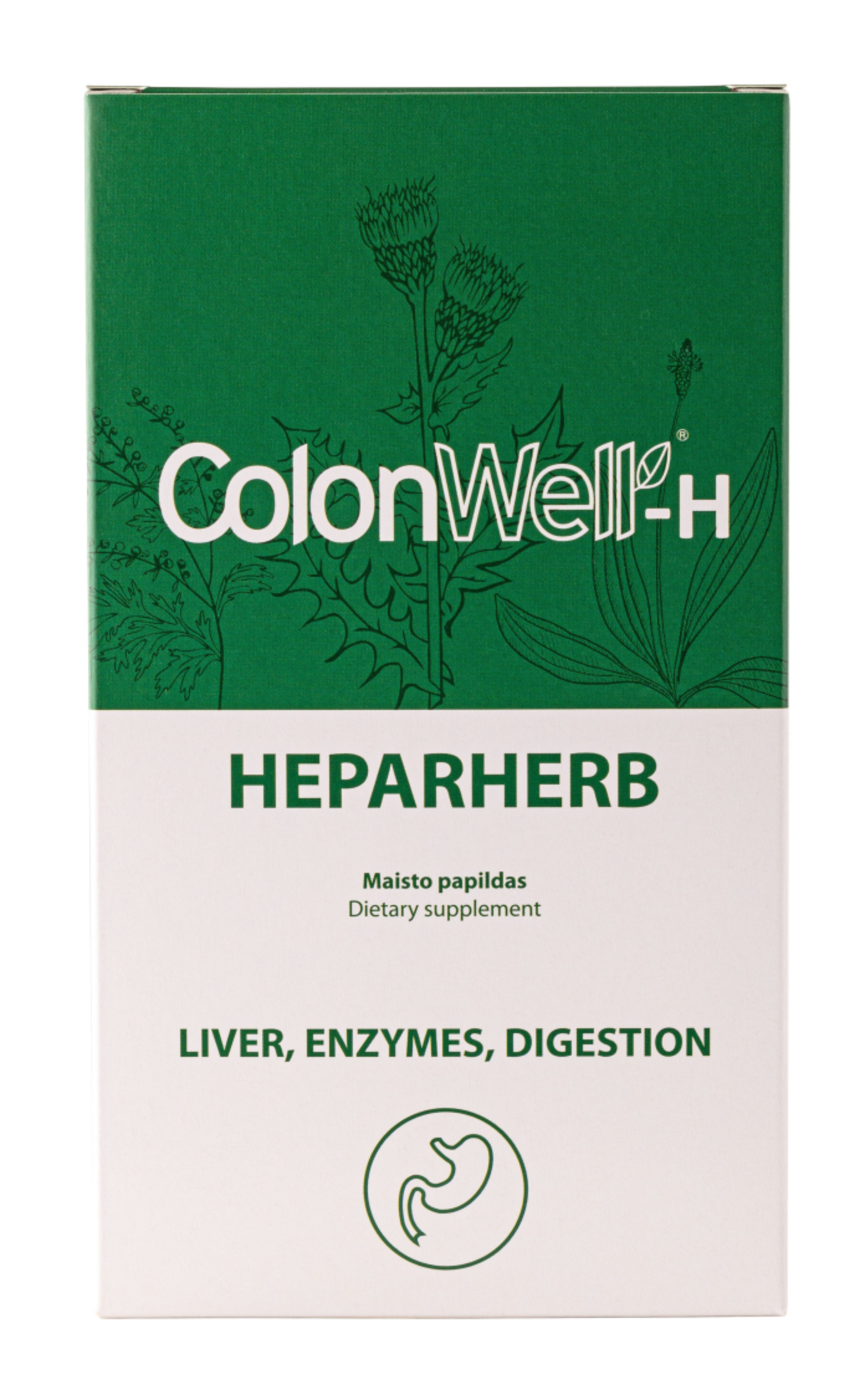 Colonwell.lt produktas - HEPARHERB - maisto papildas, kepenims, virškinimo sistemai